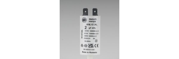 Anlaufkondensator mit Stecker