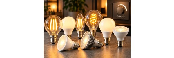 E27 LED-Leuchtmittel dimmbar