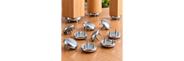 Möbelgleiter Metall mit 3 Zacken