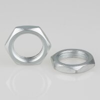 R3/8" Zoll Sechskantmutter – 22x5 mm, Metall verzinkt