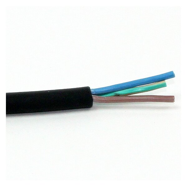 Gummi-Schlauchleitung schwarz 3Gx1,5 mm² H07RN-F