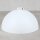 Lampen-Baldachin 50x100mm Metall weiß Kugelform mit 10mm Stellring