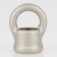 Ringnippel Metall Nickel matt 18x22mm mit M10x1 Innengewinde