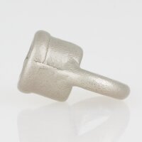 Ringnippel Metall Nickel matt 18x22mm mit M10x1 Innengewinde