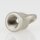Ringnippel Metall Nickel matt 18x22mm mit M10x1 Innengewinde
