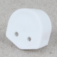 Häfele Schrankrohrlager Kleiderstangen-Halterung für Schrankrohr rund 18mm Kunststoff weiß