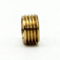 M10x1 AG auf M8x1 IG Reduzier Gewinde-Adapter | Länge 12 mm | Messing roh