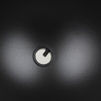 Lampen-Baldachin 50x100mm Metall schwarz Kugelform mit...