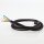 PVC-Lampenkabel Rundkabel schwarz 3-adrig 3x0,75 mm² H03VV-F mit integriertem Stahlseil als Zugentlastung - Meterware