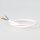 PVC-Lampenkabel Rundkabel weiß 3-adrig 3x0,75 mm² H03VV-F mit integriertem Stahlseil als Zugentlastung - Meterware