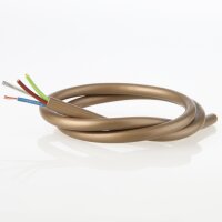 PVC-Lampenkabel Rundkabel gold 3-adrig 3x0,75 mm²...