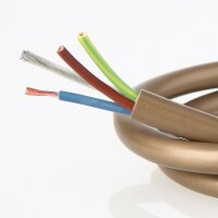 PVC-Lampenkabel Rundkabel gold 3-adrig 3x0,75 mm²...