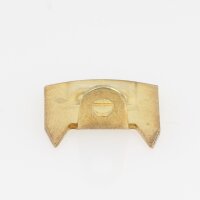 Häfele Schließwinkel für Möbelriegel 20,5 x 17 mm Stahl vermessingt
