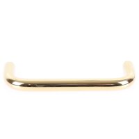 Häfele Möbelgriff Bügelgriff Edelstahl rund 104x35 mm vermessingt poliert