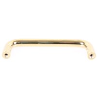 Häfele Möbelgriff Bügelgriff Edelstahl rund 104x35 mm vermessingt poliert