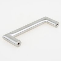 Häfele Möbelgriff Gehrungsgriff 108x35mm Edelstahl matt gebürstet rund