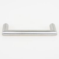 Häfele Möbelgriff Gehrungsgriff 108x35mm Edelstahl matt gebürstet rund