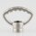 Zahn-Ringnippel Metall Nickel matt 42mm mit M10x1 Innengewinde
