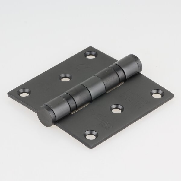 Häfele Aufschraubband Scharnier 76 x 76 mm Edelstahl schwarz matt Anschlag links/rechts