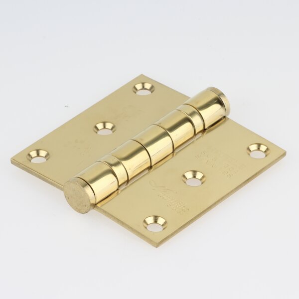 Häfele Aufschraubband Scharnier 76 x 76 mm Edelstahl messingfarben Anschlag links/rechts