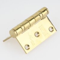 Häfele Aufschraubband Scharnier 76 x 76 mm Edelstahl messingfarben Anschlag links/rechts