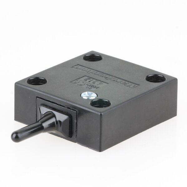 Häfele Türkontaktschalter 230V/2A schwarz – langer Taster