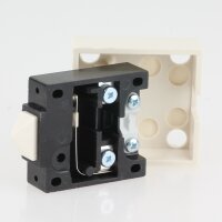 Häfele Türkontaktschalter 230V/2A mit Universaltaster elfenbein – 820.22.210