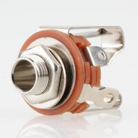 Klinkenbuchse 6.3mm Stereo Einbaubuchse offen mit...
