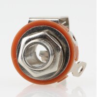 Klinkenbuchse 6.3mm Stereo Einbaubuchse offen mit Schalter und Lötfahnen