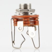Klinkenbuchse 6.3mm Stereo Einbaubuchse offen mit Schalter und Lötfahnen