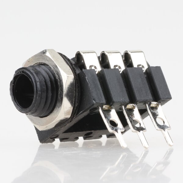 Klinkenbuchse 6.3mm Stereo Einbaubuchse für Löt- und Printmontage Profitec CJ 3056