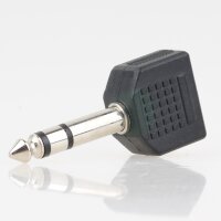 Audio Adapter 6.3mm Stereo Klinkenstecker auf 2x 3.5mm...