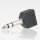 Audio Adapter 6.3mm Stereo Klinkenstecker auf 2x 3.5mm Stereo Kupplung