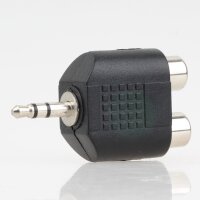 Audio Adapter 3.5mm Stereo Klinkenstecker auf 2x Cinch...