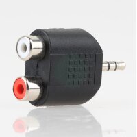 Audio Adapter 3.5mm Stereo Klinkenstecker auf 2x Cinch...