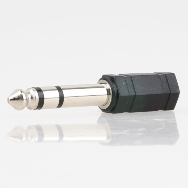 Audio Adapter Klinkenstecker 6.3mm Stereo auf 1 x 3.5mm Kupplung