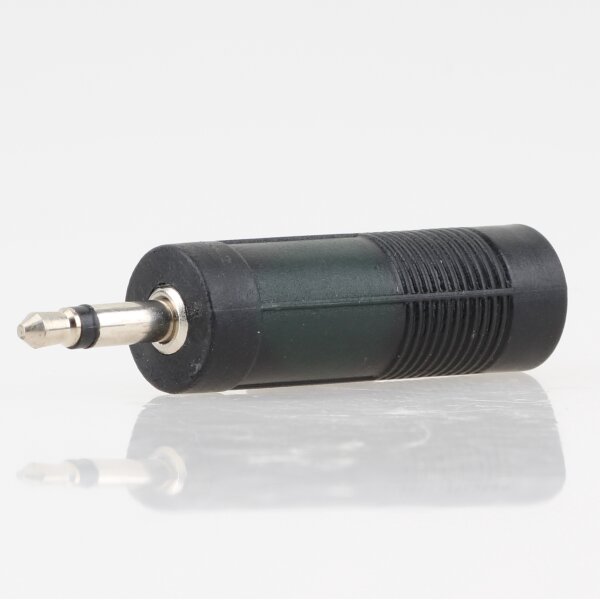 Audio Adapter 3.5mm Mono Klinkenstecker auf 6.3mm Mono Kupplung