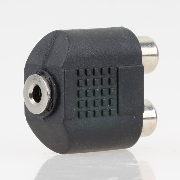 Audio Adapter 3.5mm Stereo Klinkenkupplung auf 2x Cinch Kupplung