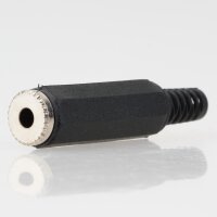 Klinkenkupplung 3,5 mm Mono Kunststoff mit Knickschutz...