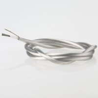 Niedervolt Silikon-Leuchtenkabel transparent 2x0,50...