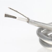 Niedervolt Silikon-Leuchtenkabel transparent 2x0,50...