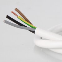 PVC-Lampenkabel weiß 4-adrig 4x0,75 mm²...