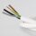 PVC-Lampenkabel weiß 4-adrig 4x0,75 mm² – Rundleitung mit Schutzleiter - Meterware