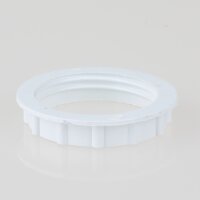 Ersatz-Schraubring für G9 Hochvolt-Halogen-Lampenfassung Ø 26 mm – Weiß