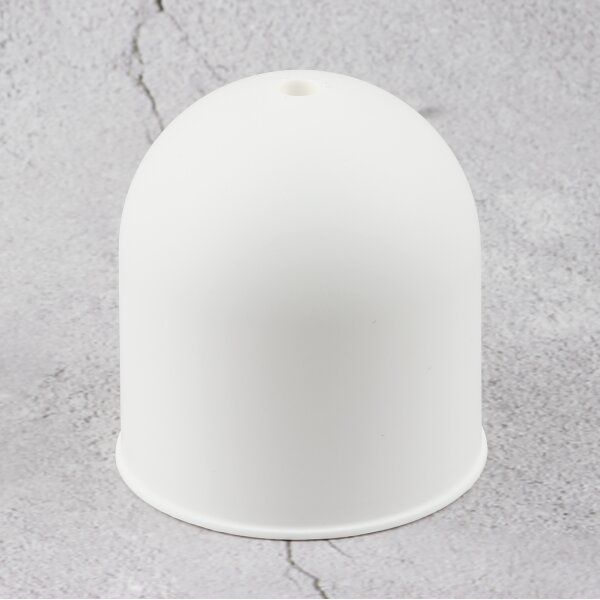 Lampen-Baldachin mit Zugentlastung 73x68mm Kunststoff rund weiß