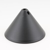 Lampen-Baldachin 110x70mm Kunststoff schwarz...