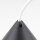 Lampen-Baldachin 110x70mm Kunststoff schwarz Pyramidenform mit Feststellschraube