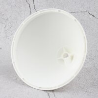 Lampen-Baldachin 110x70mm Kunststoff weiß Pyramidenform mit Feststellschraube