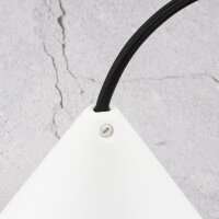 Lampen-Baldachin 110x70mm Kunststoff weiß Pyramidenform mit Feststellschraube