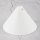 Lampen-Baldachin 110x70mm Kunststoff weiß Pyramidenform mit Feststellschraube